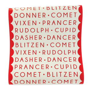 Rudolph Reindeer Names Table Runner | The Party Darling