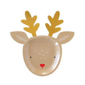 Rudolph Reindeer Plates 8ct | The Party Darling
