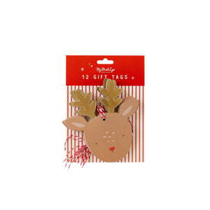Rudolph Reindeer Oversized Tags Packaged