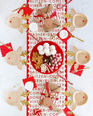 Rudolph Reindeer Plate Table Setting