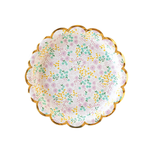 Pastel Ditsy Floral Dessert Plates 8ct | The Party Darling