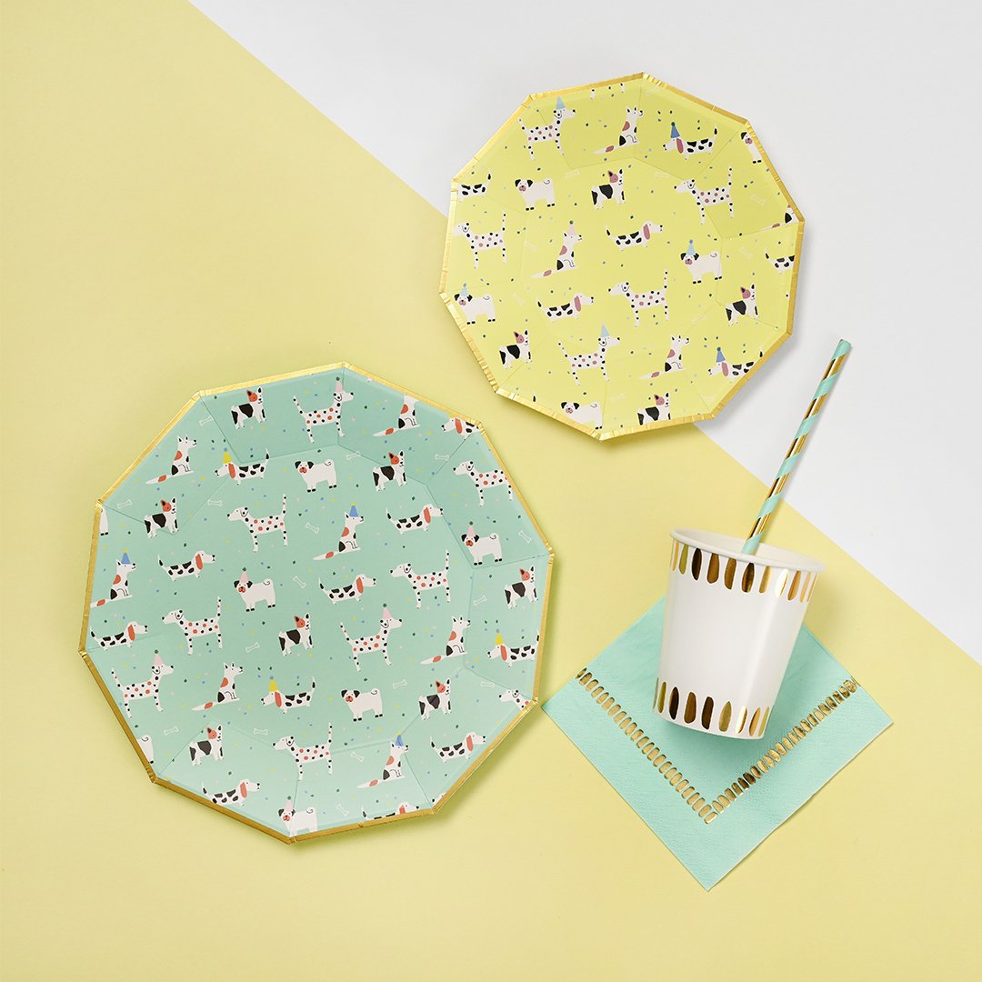 Dog Pawty Dessert Plates - The Party Darling