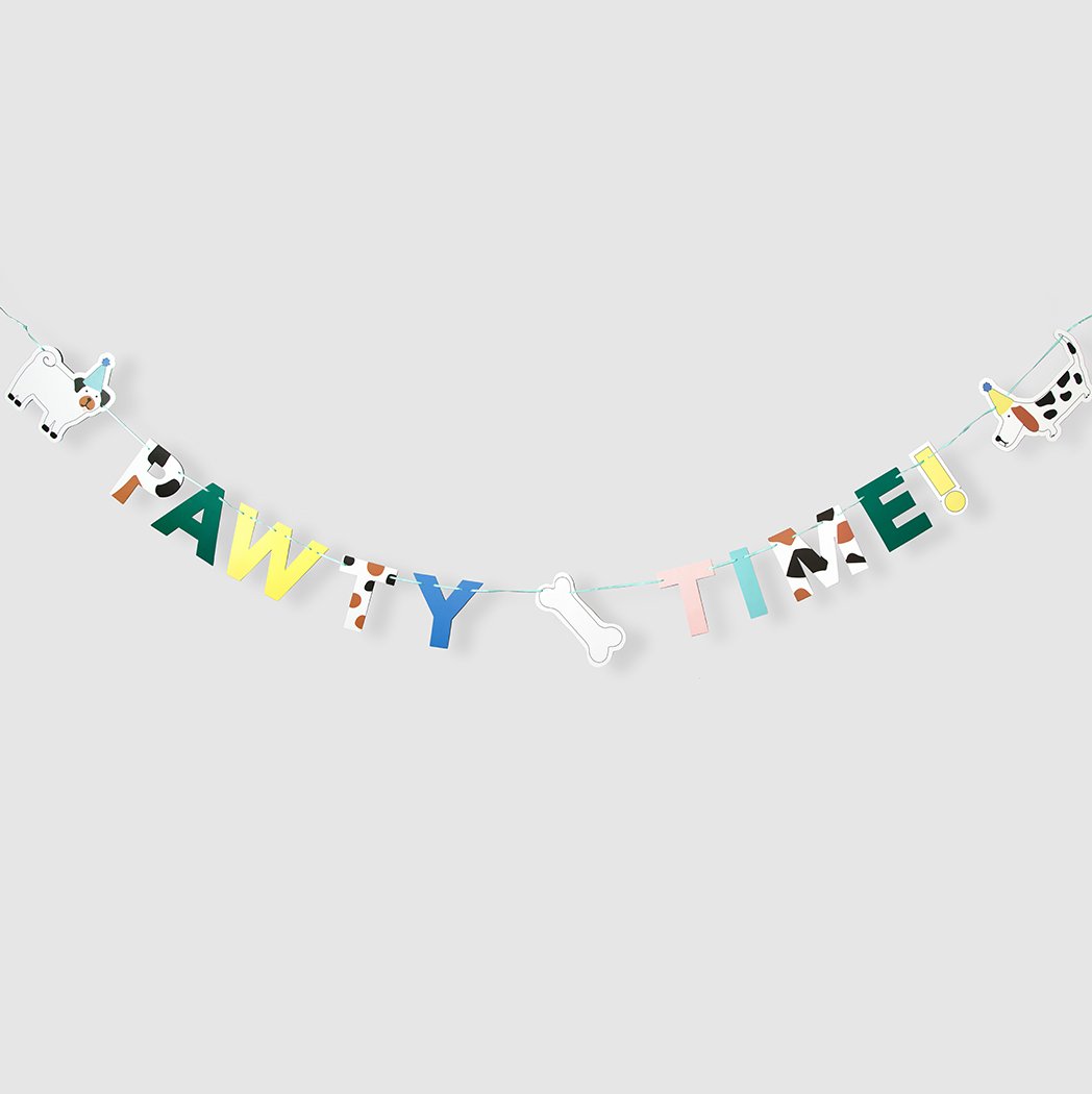 Dog Pawty Time Banner 8ft | The Party Darling