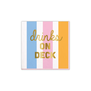 Drinks on Deck Beverage Napkins 20ct | The Party Darling