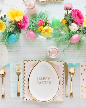 Happy Easter Egg Dessert Plates 8ct | The Party Darling