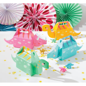 Girl Dinosaur Favor Boxes 4ct - The Party Darling