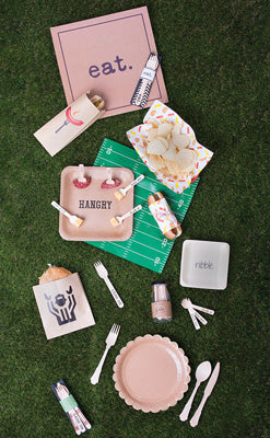 Game On Wooden Forks Service for 12 - The Party Darling