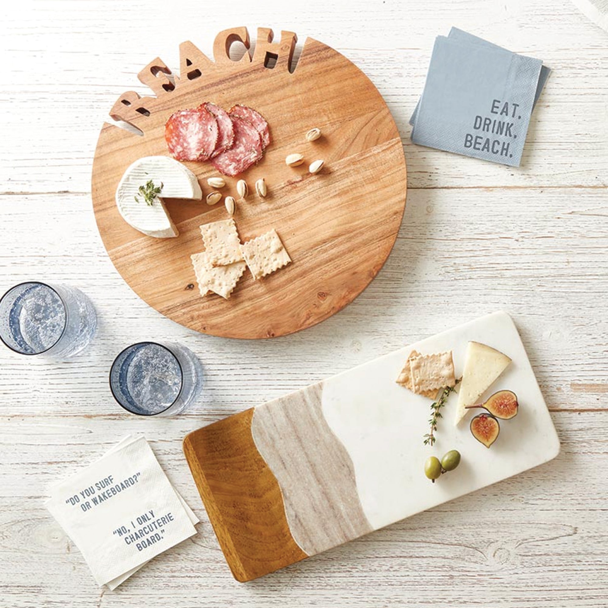 Beach Charcuterie Appetizer Napkins | The Party Darling