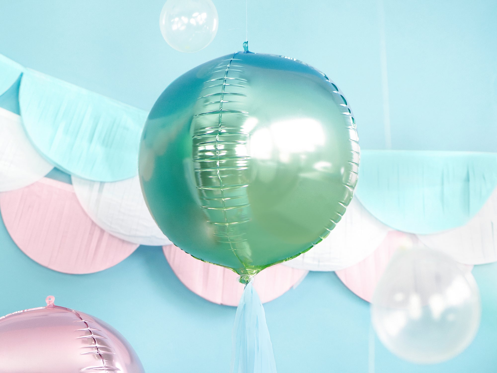 Blue & Green Ombre Ball Balloon 14in | The Party Darling