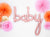 Rose Gold Baby Script Letter Balloon Banner