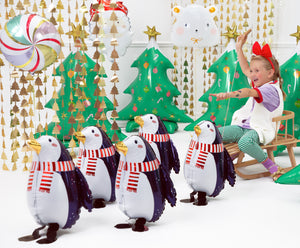 Holiday Penguin Balloon 11in Kid Party