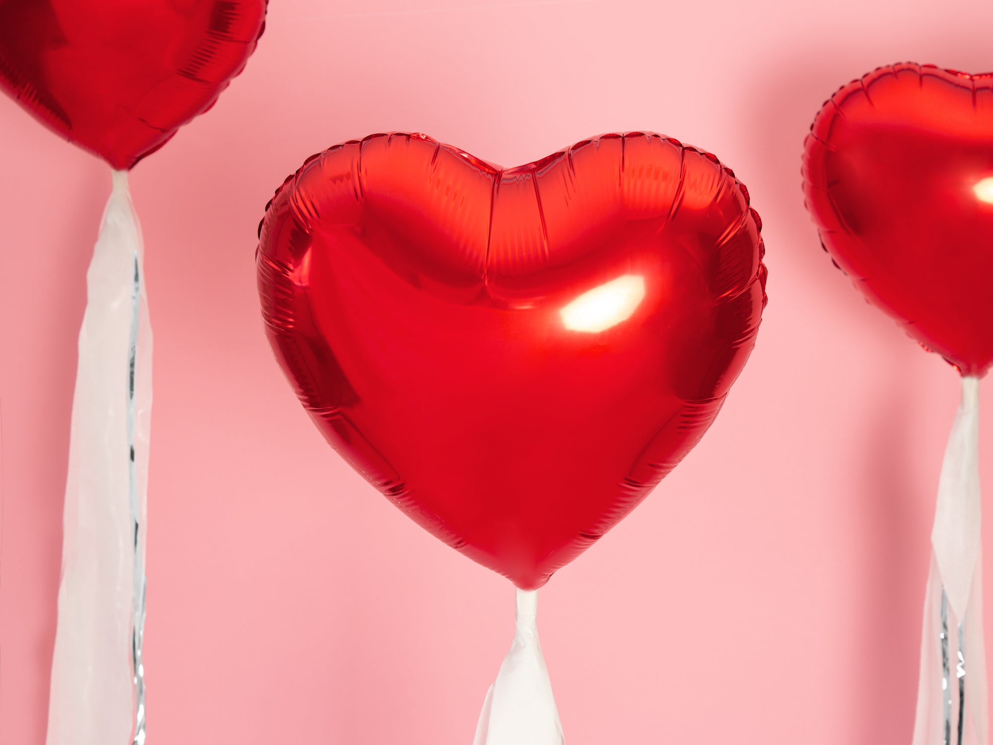 Metallic Red Heart Foil Balloon 18in | The Party Darling