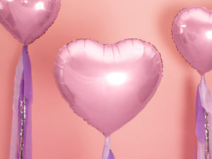 Light Pink Heart Foil Balloon 18"