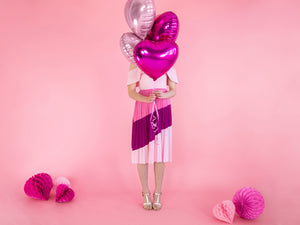 Light Pink Heart Foil Balloons