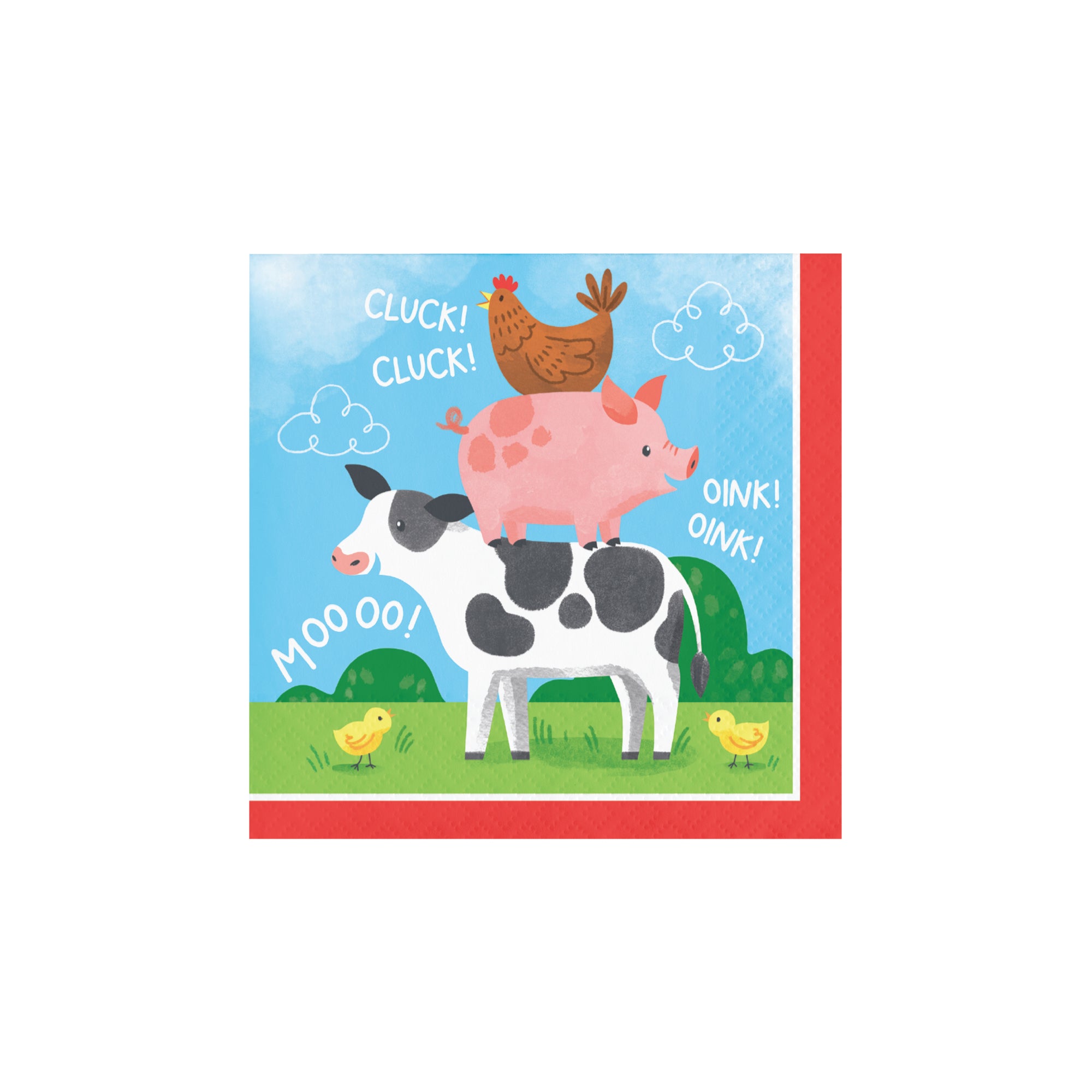 Farm Animals Dessert Napkins 16ct | The Party Darling