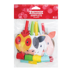Farm Animal Noise Makers 8ct Packaged