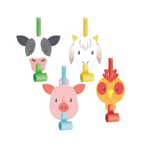 Farm Animal Blowout Noisemakers 8ct | The Party Darling