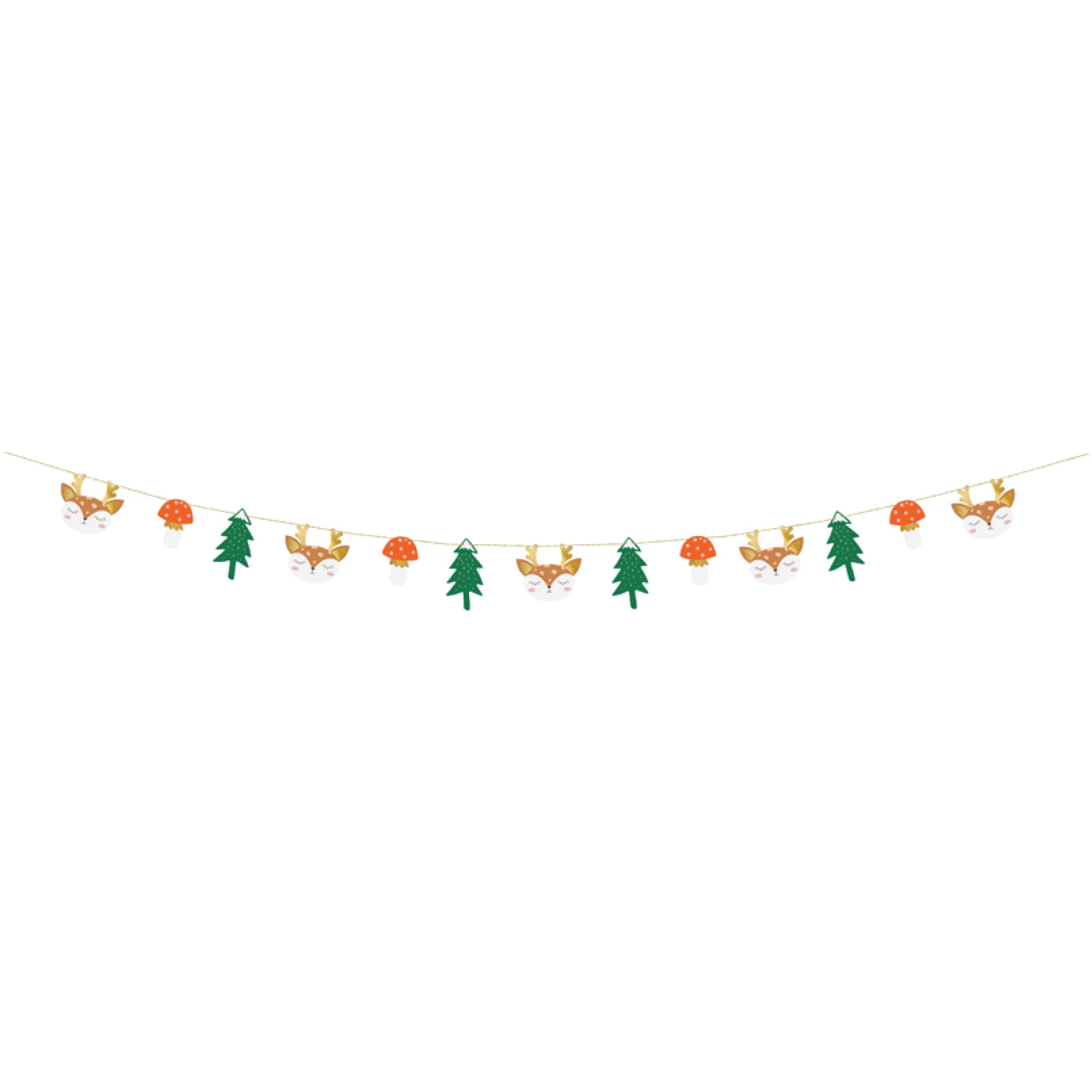 Woodland Forest Animals Paper Garland 5.5ft | The Party Darling