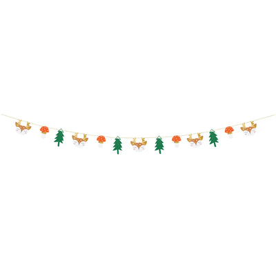 Woodland Forest Animals Paper Garland 5.5ft