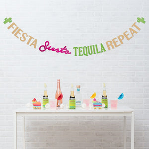 Final Fiesta Siesta Tequila Repeat Banner - The Party Darling