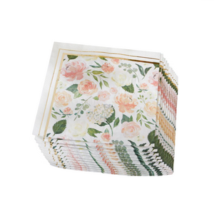 Floral Bridal Brunch Lunch Napkins 30ct | The Party Darling