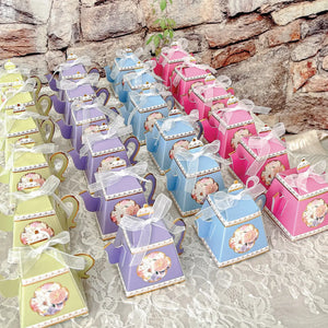 Floral Tea Time Assorted Favor Boxes 24ct Party Set Up