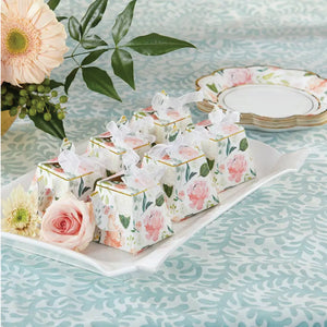 Floral Teapot Favor Boxes 24ct Tablescape