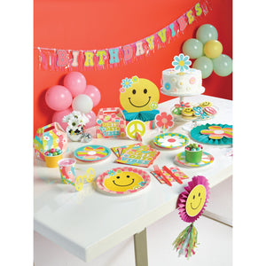 Flower Power Paper Fan Decorations 3ct | The Party Darling