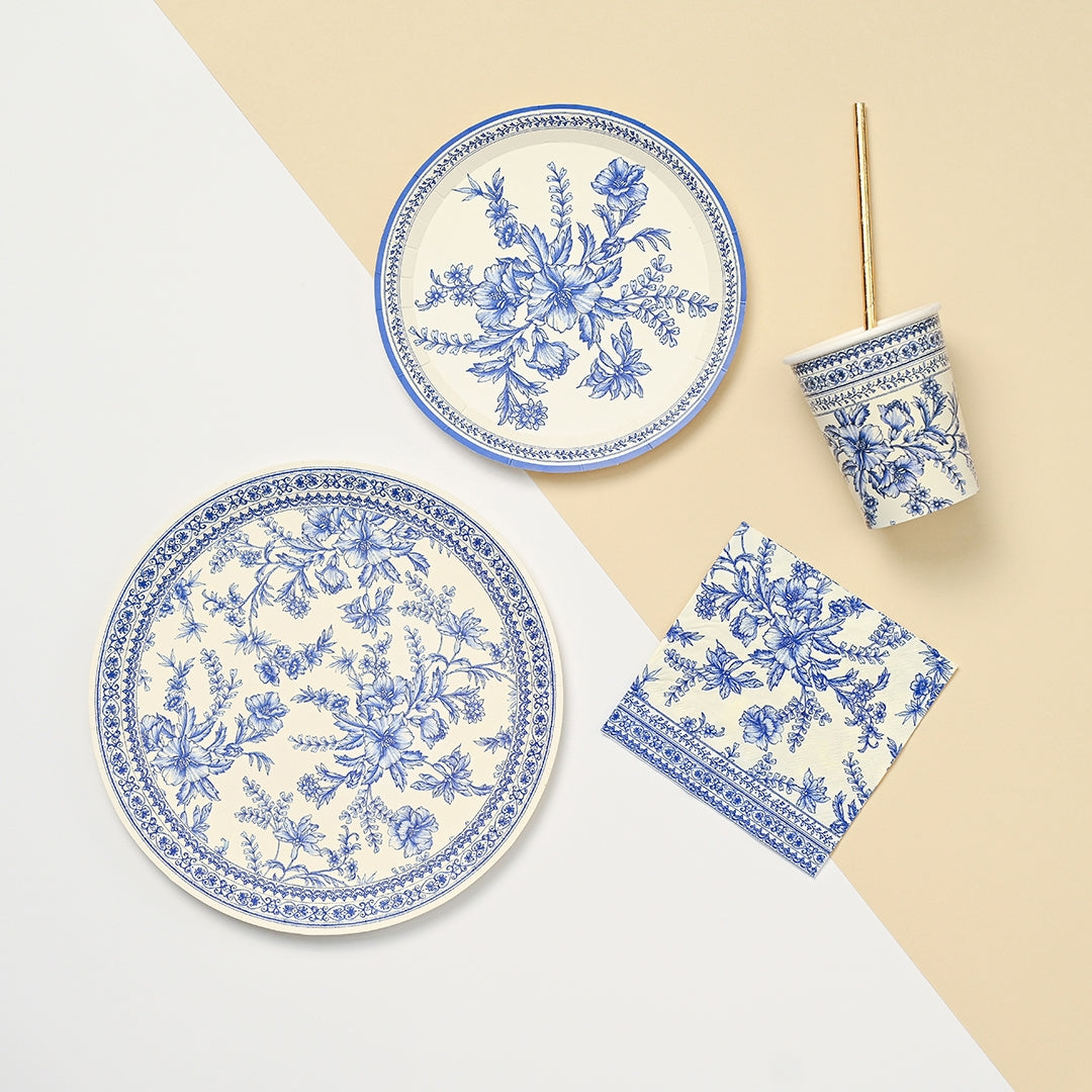 The Party Darling French Toile Dessert Napkins - Thumbnail 2