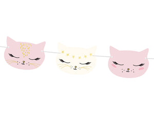 Up close Kitty Cat Party Banner