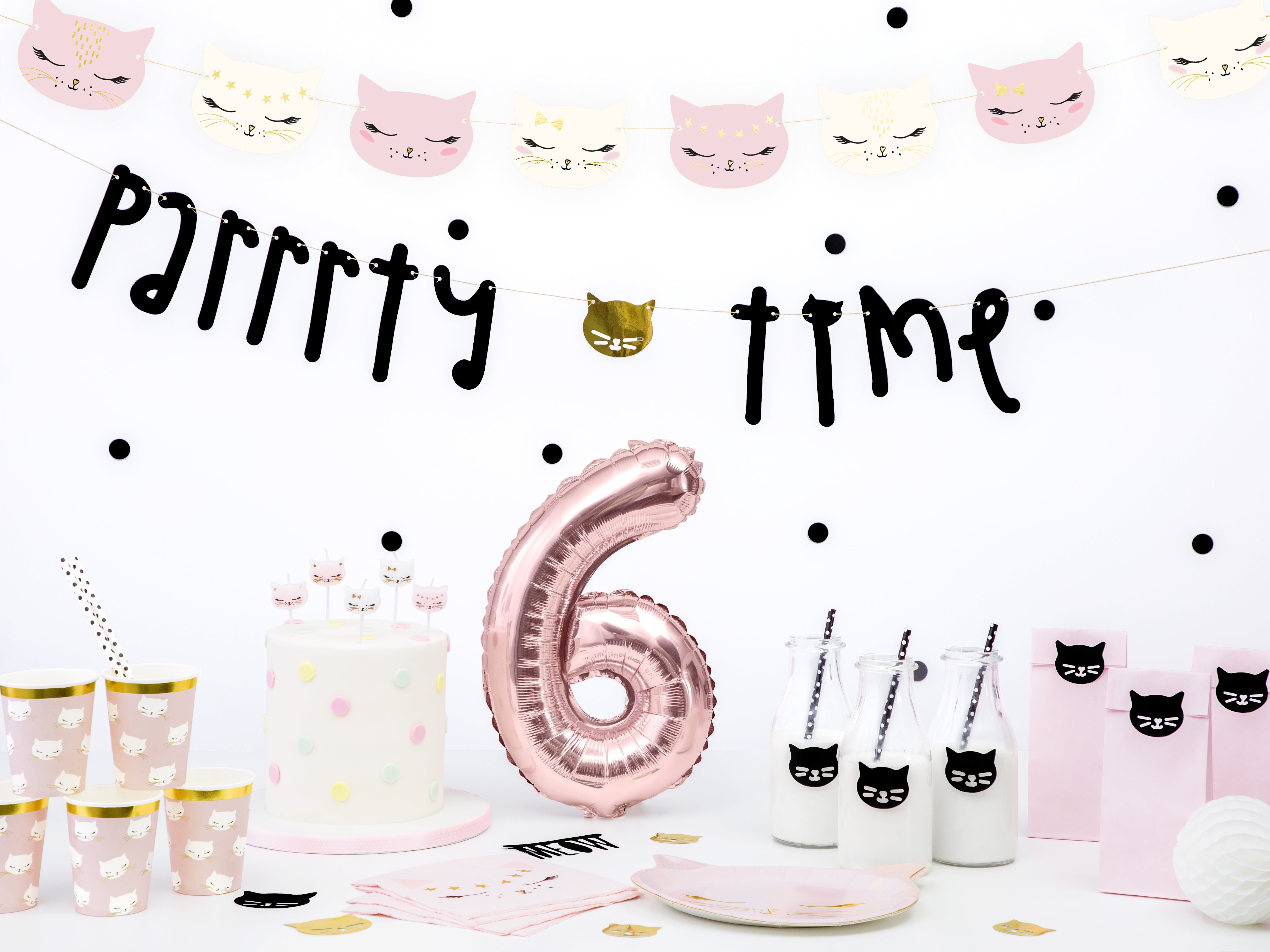 Kitty Cat Party Banner Setup