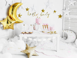 White Happy Clouds Garland 8.75ft - The Party Darling
