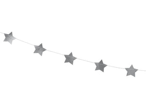 Silver Star Garland 12' - The Party Darling