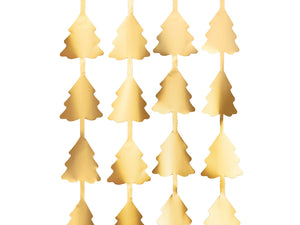 Gold Christmas Tree Backdrop 8ft Up Close