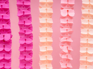 Dark Pink Tissue Paper Garland - The Party Darling
