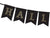 Black and Gold Halloween Pennant Banner