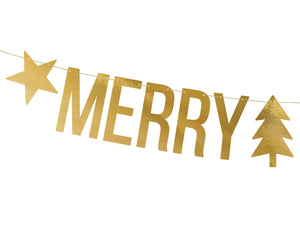 up close Merry Christmas banner