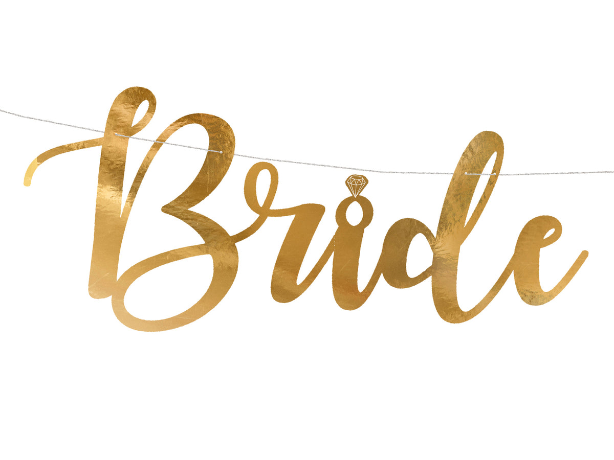 Gold Bride To Be Banner 2.5Ft | The Party Darling