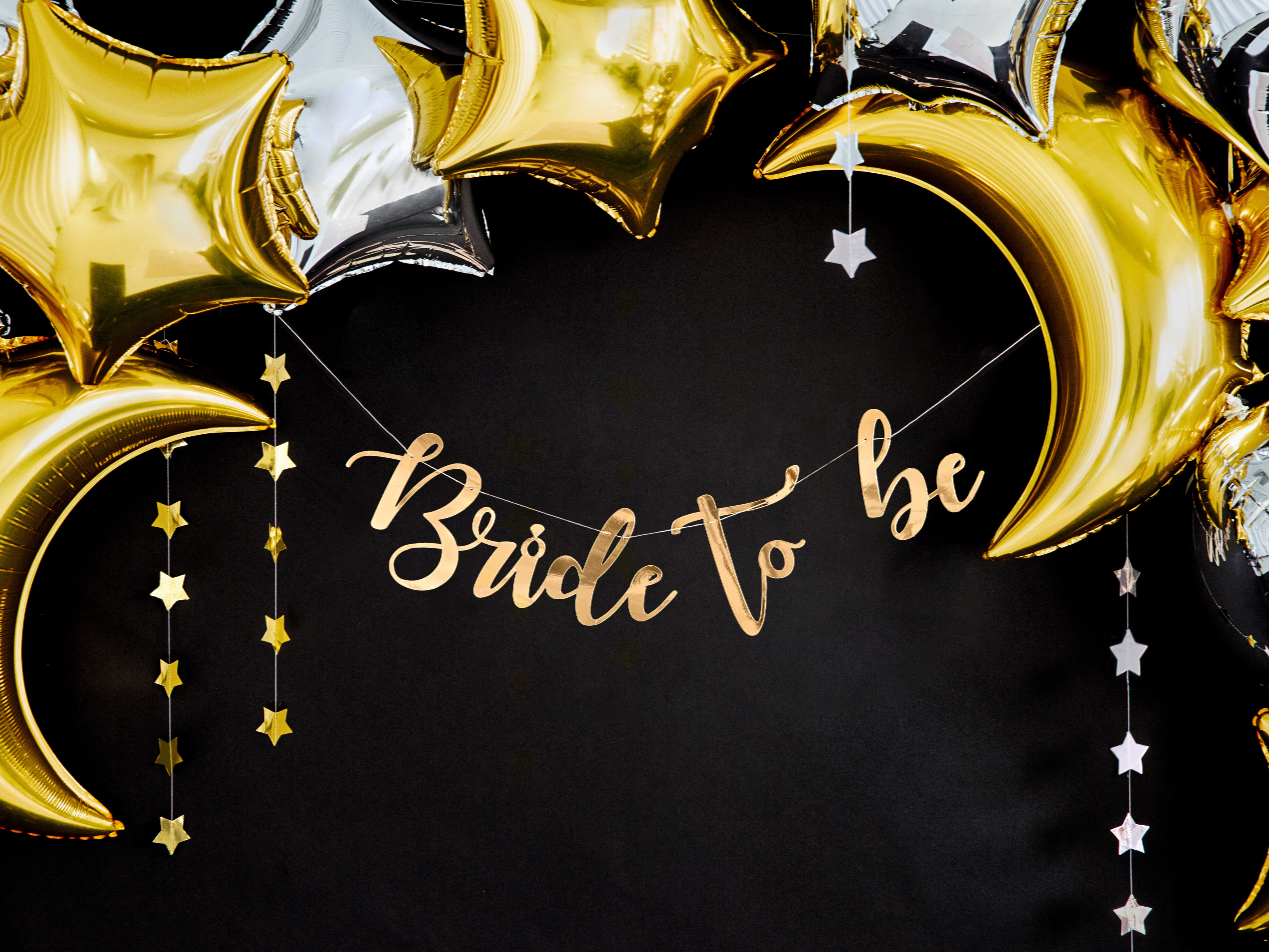 Gold Bride to be Banner 2.5ft Party Decor