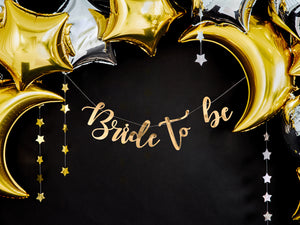 Gold Bride to Be Banner 2.5ft | The Party Darling