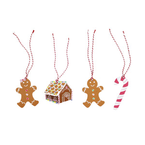 Pink Gingerbread House Gift Tags 12ct | The Party Darling