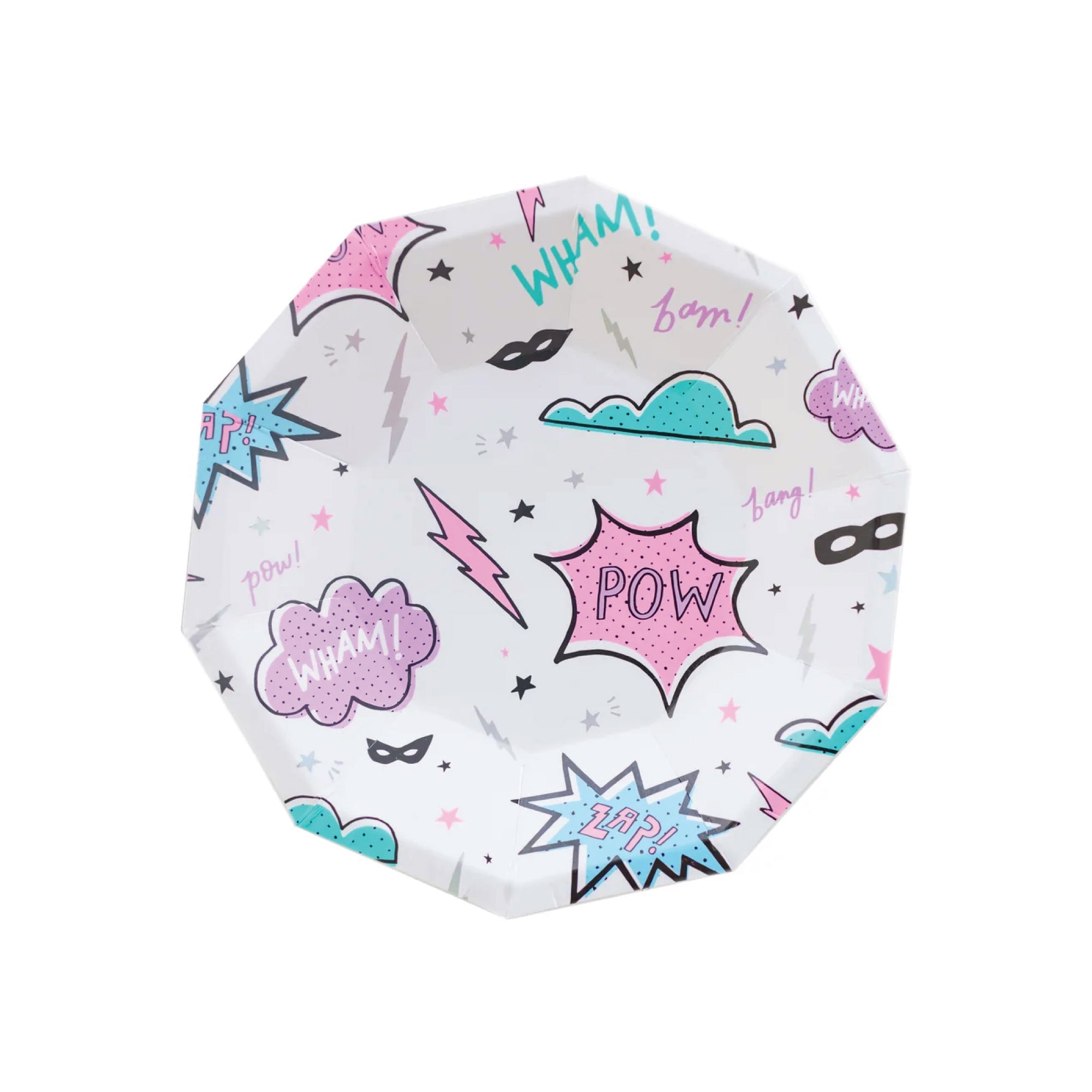 Girl Superhero Dessert Plates 8ct | The Party Darling