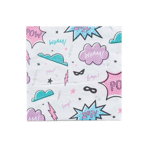 Girl Superhero Lunch Napkins 16ct | The Party Darling