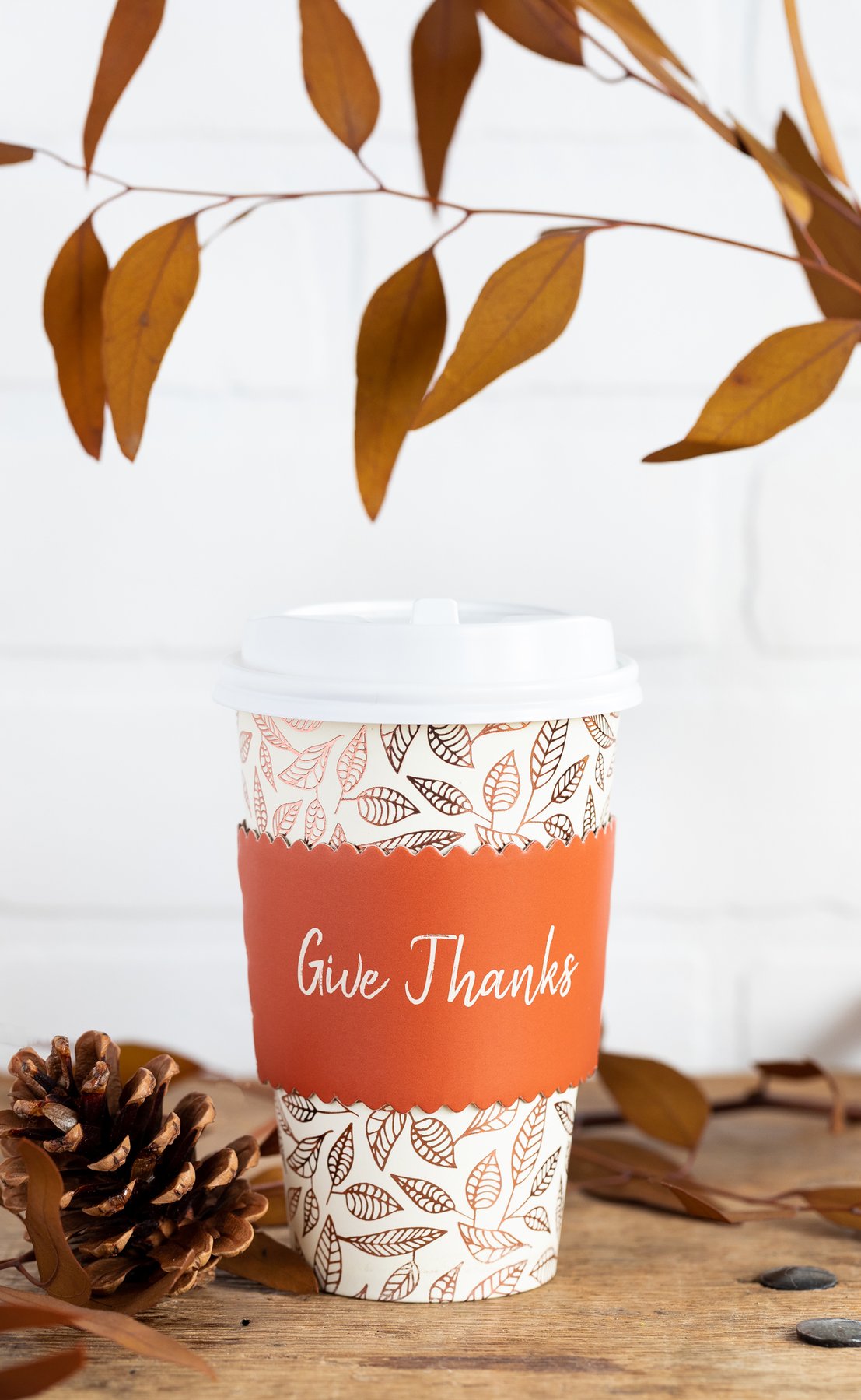 Give Thanks Coffee Cups 8ct | The Party Darling