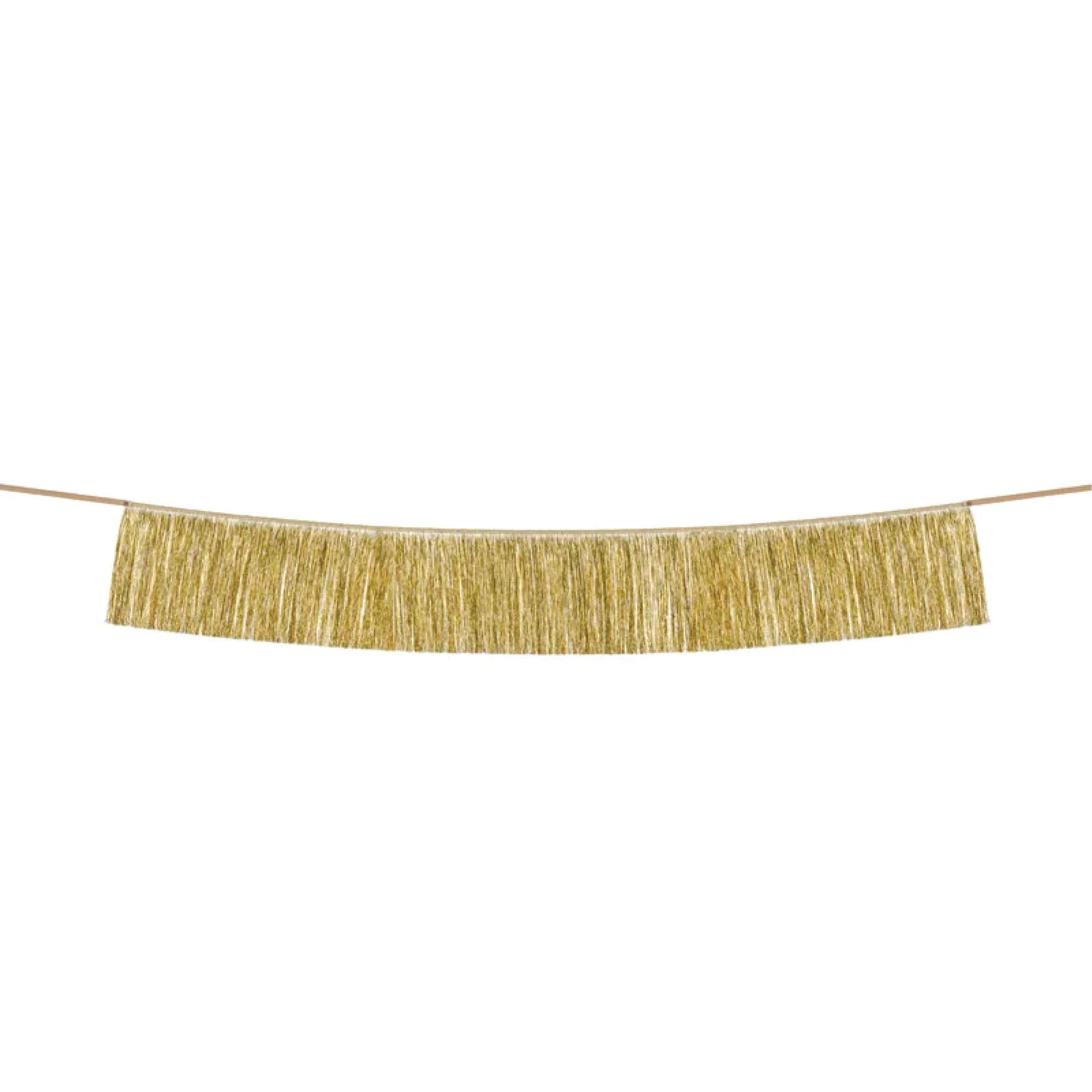 Gold Tinsel Fringe Garland 4.5ft | The Party Darling