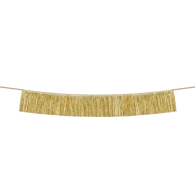 Gold Tinsel Fringe Garland 4.5ft