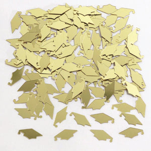 Gold Graduation Cap Confetti Pack .5oz | The Party Darling