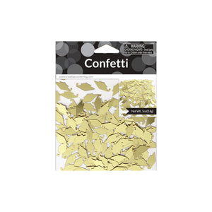 Gold Graduation Cap Confetti Pack .5oz Packaged
