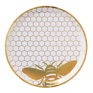Gold Honey Bee Dinner Plates | The Party Darling