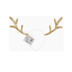 Gold Reindeer Headband 1ct | The Party Darling